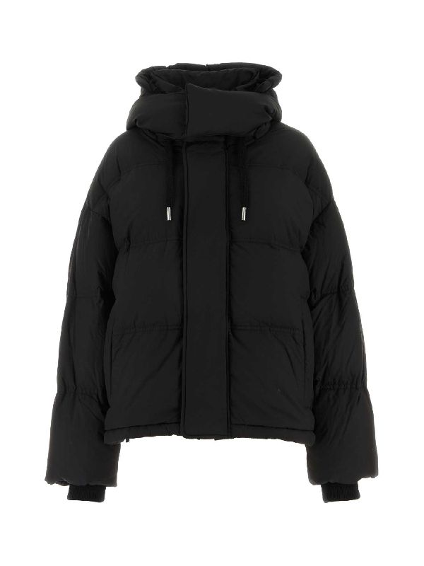 Quilted Hood Nylon Padded Coat