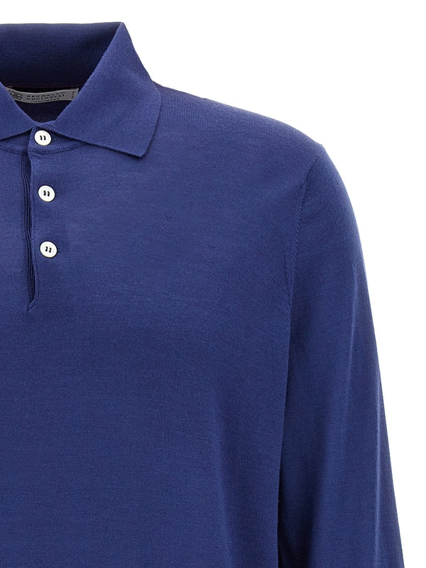 Wool Cashmere Polo Shirt