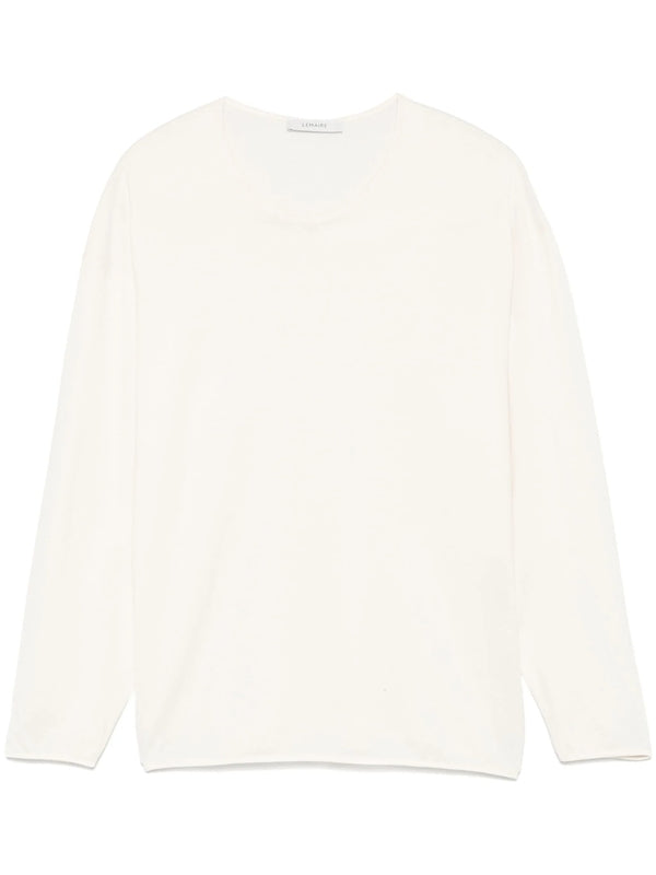 Seamless Crewneck Cotton Long
  Sleeve