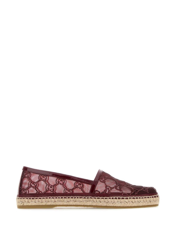 Gucci Burgundy Espadrilles