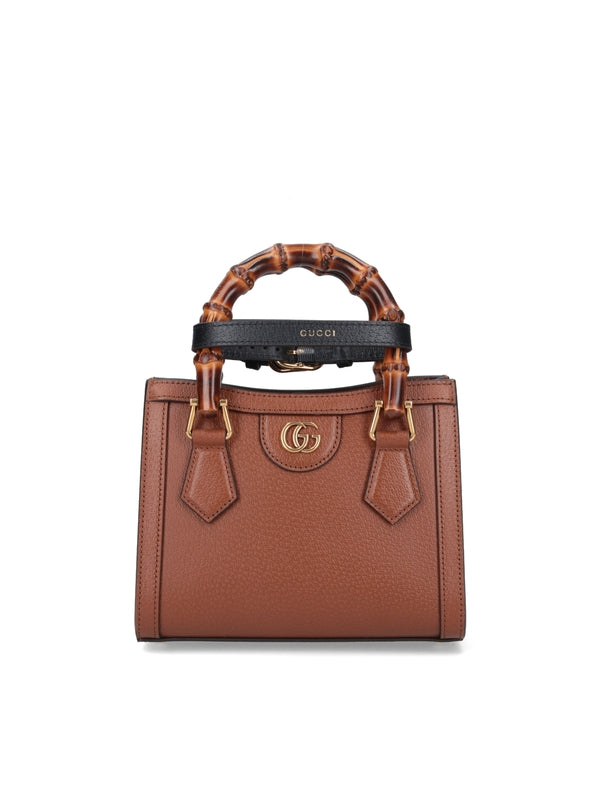 Diana Bamboo Handle Mini Tote Bag