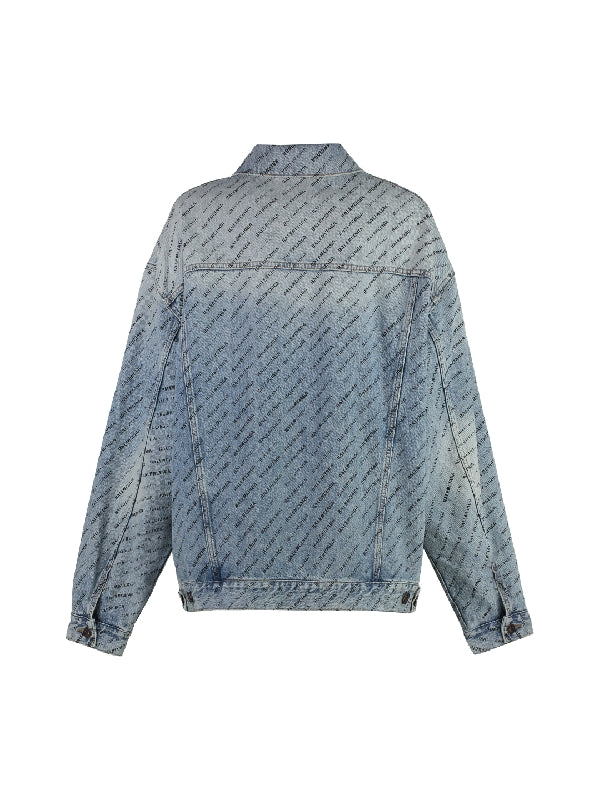 All Over Logo Denim Jacket