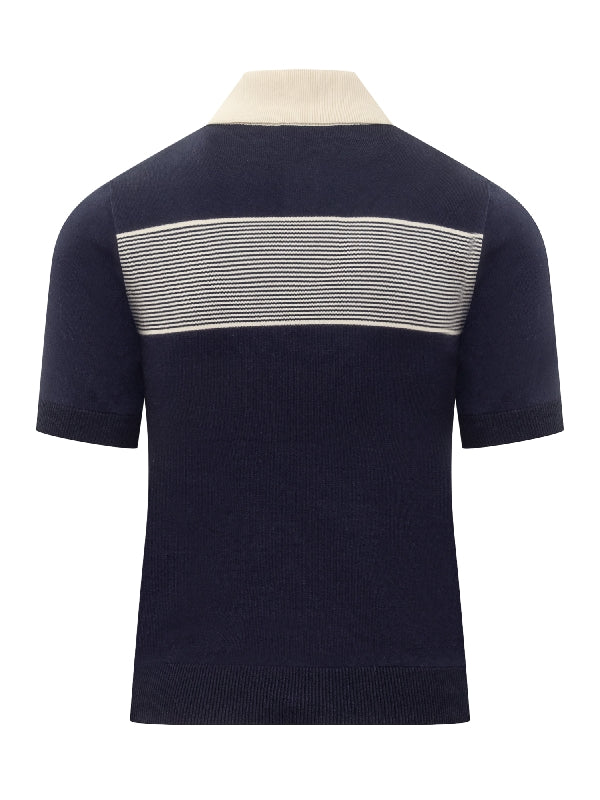 Logo Embroidery Polo Knit