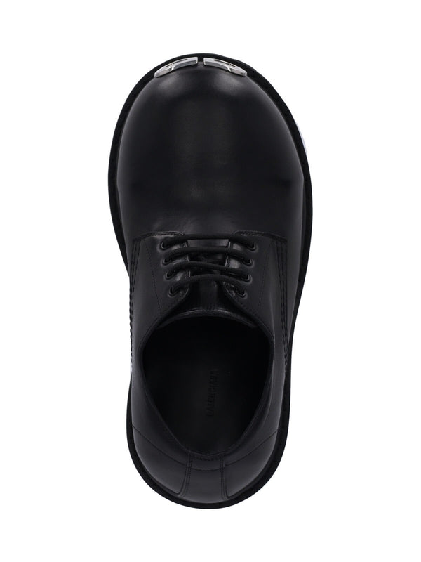 Stomper BB Logo Leather Lace-Up Shoes