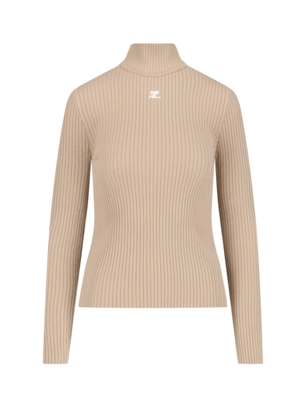 Courrèges Beige Knitted
