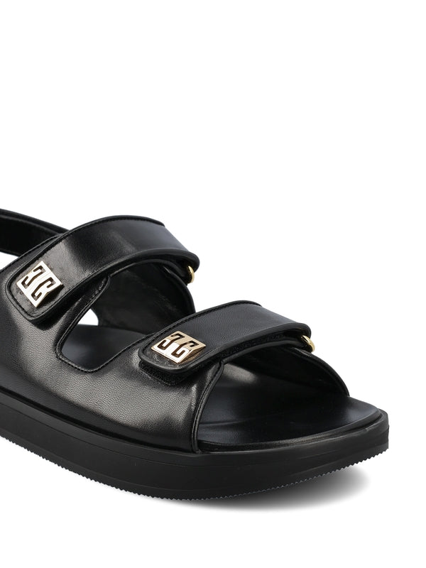 4g Metal Logo Velcro Sandals