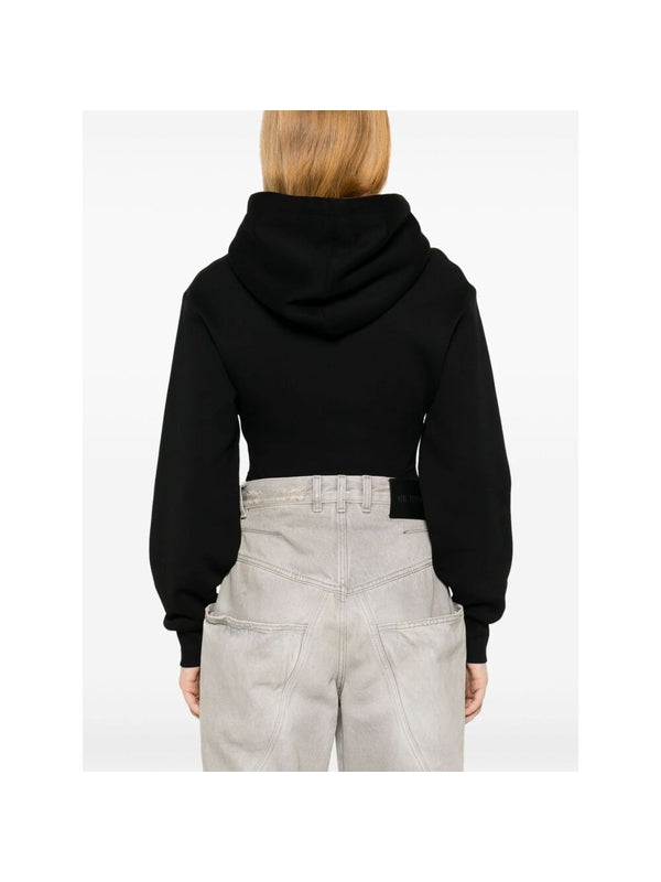 Drawstring Hoodie Bodysuit