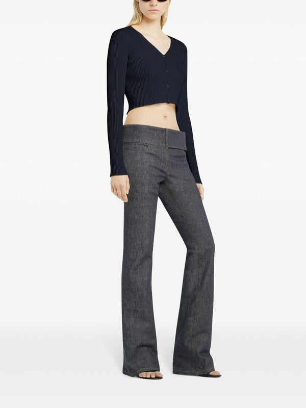 Cotton Wool V-neck Cardigan