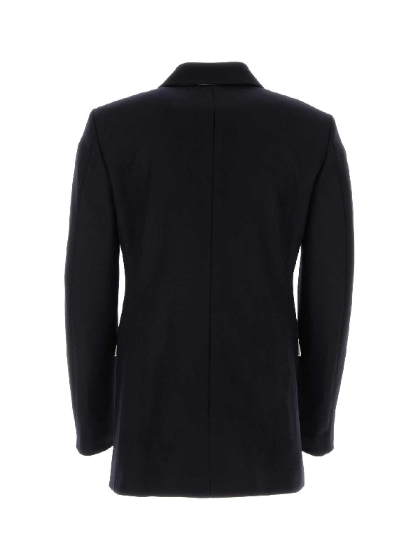 Navy Wool Blend Coat