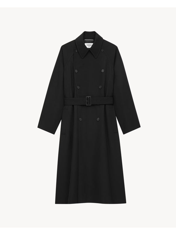 Saint Laurent Black Trench Coat