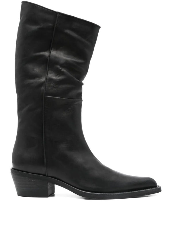 Kate Black Mid-Calf Boots