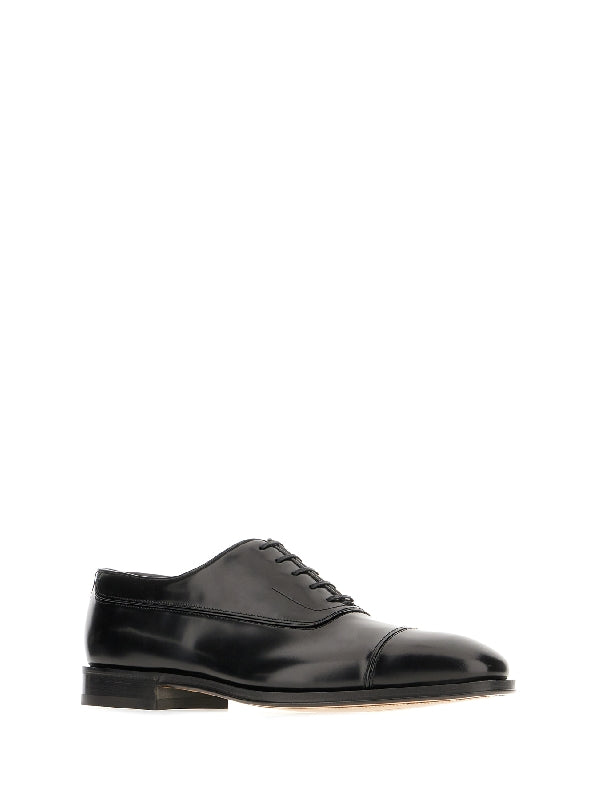 Toe Cap Oxford Lace-Up Shoes