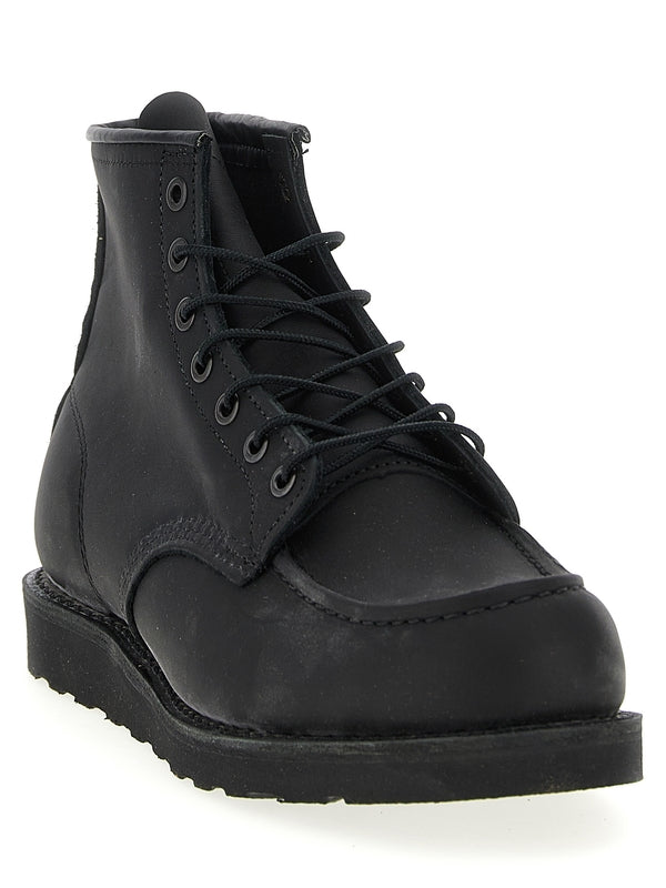 Red Wing Black Lace-Up Boots