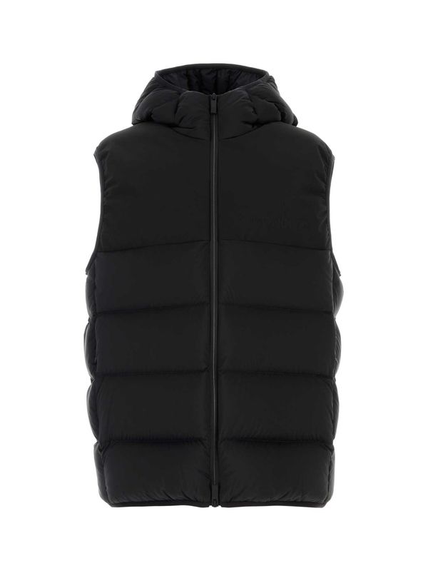 Black Hood Padding Vest
