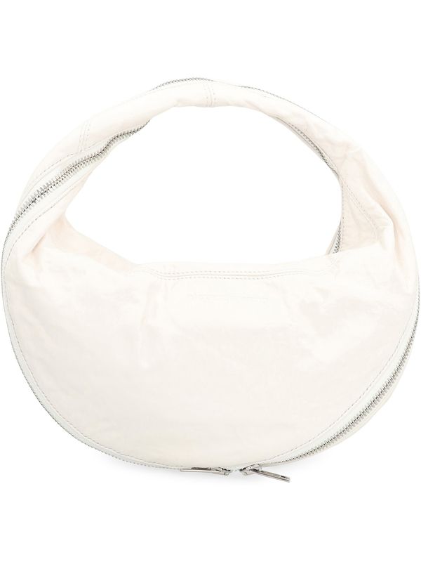 Twist Handle Leather Tote Bag