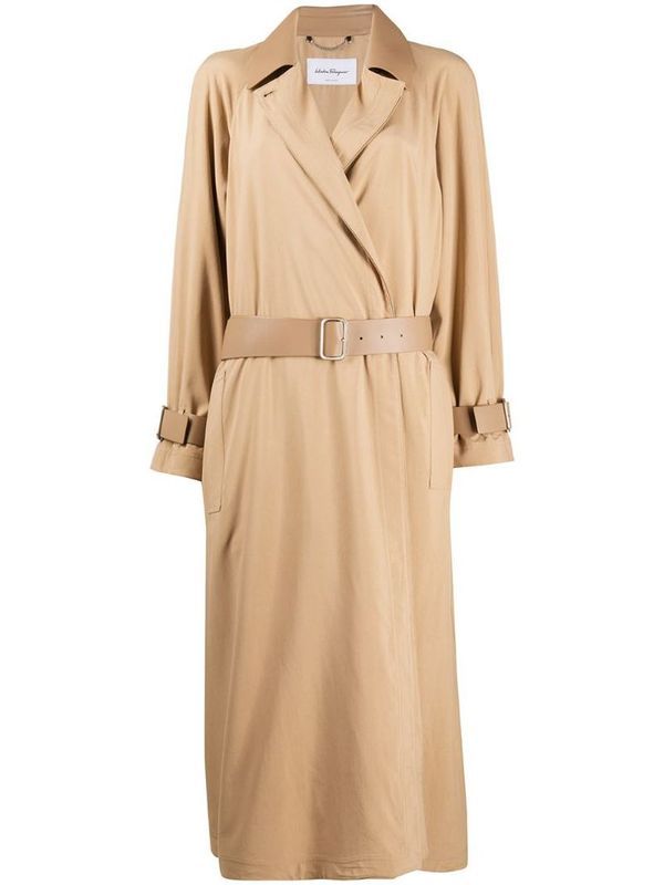 Belt Technical Fabric Trench
  Coat