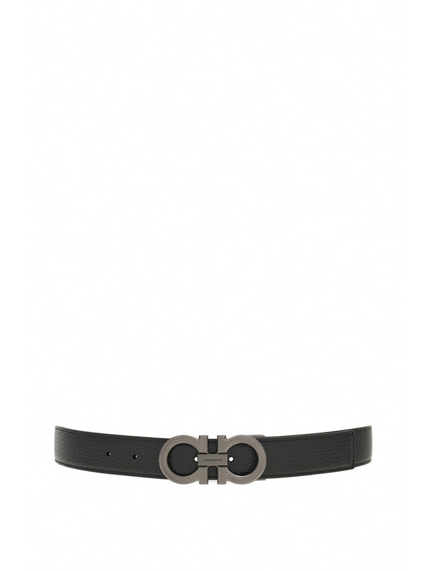 Ferragamo Black Brown Leather Belts