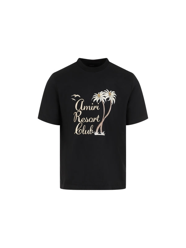 Palm Tree Printing Short Sleeve T-shirt