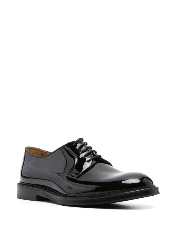 Patent Leather Lace-up Shoes