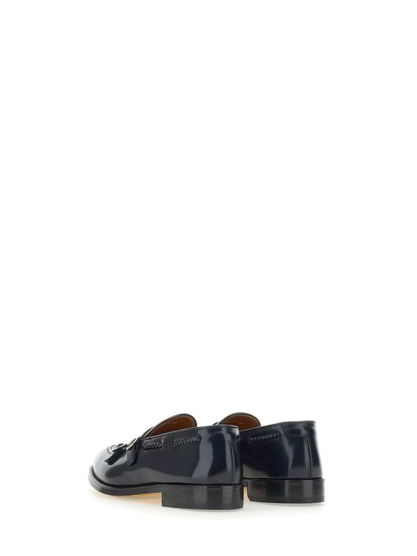Buckle Strap Leather Loafer