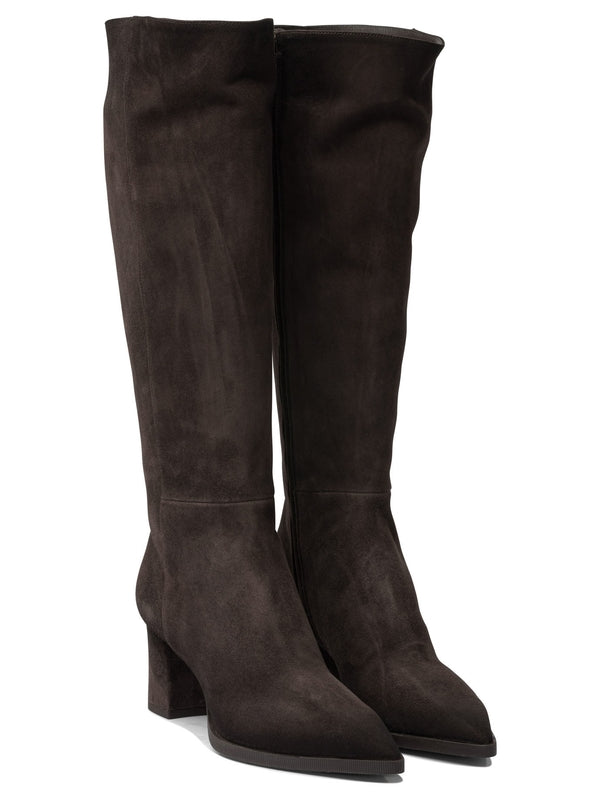 Santoni Brown Middle Boots