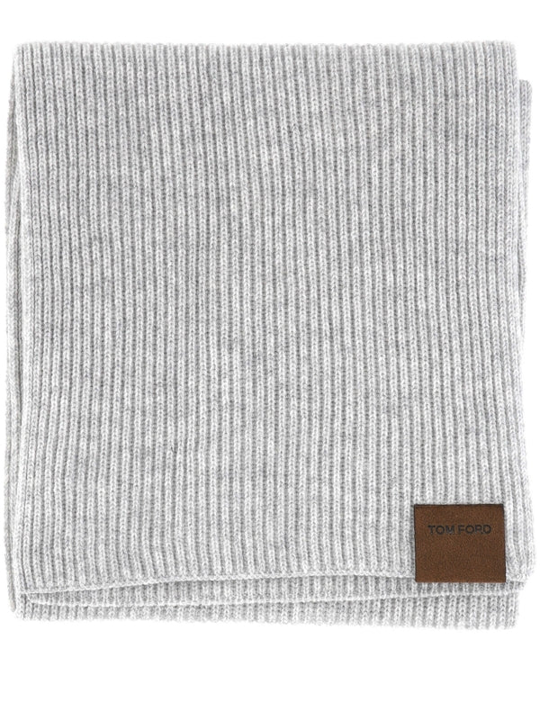 Tom Ford Grey Wool Mufflers