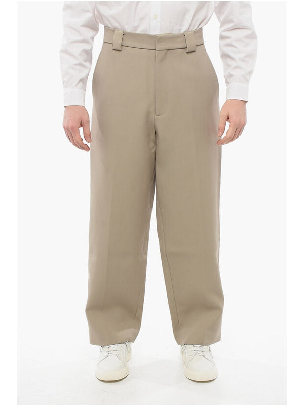 Beige Wool Pants
