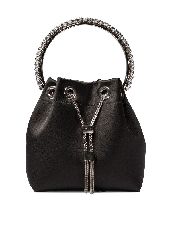 Bon Bon Crystal Satin Bucket
  Bag