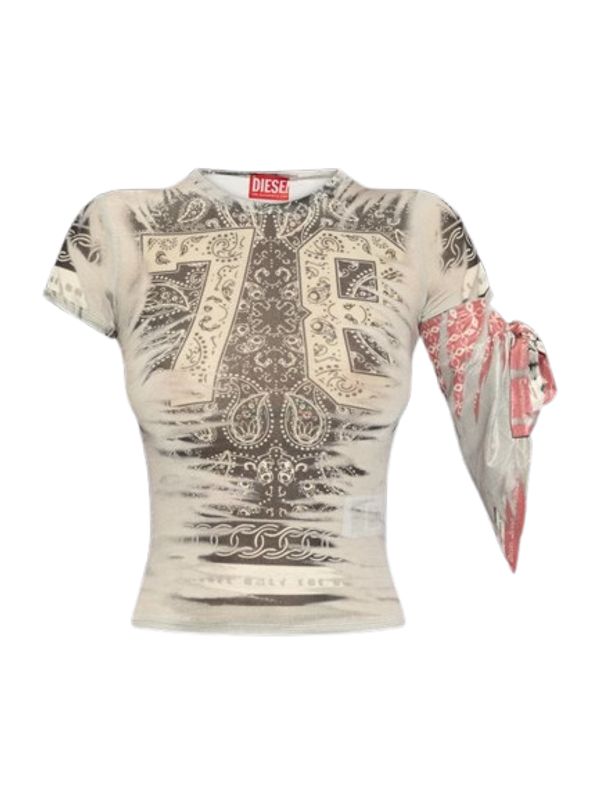 T-Dana Bandana Detail Short Sleeve T-Shirt