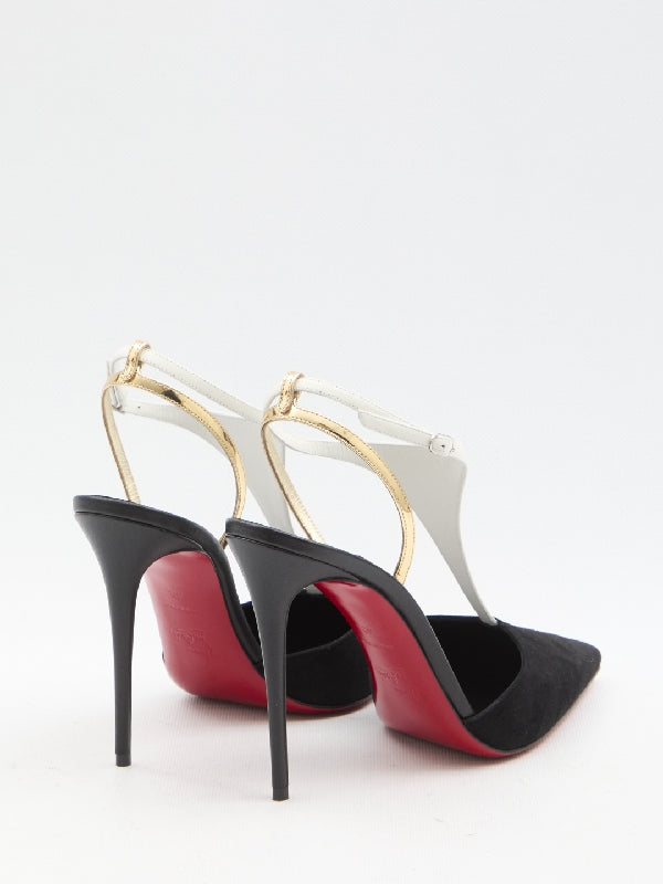 Athina leather slingback heels - Jente