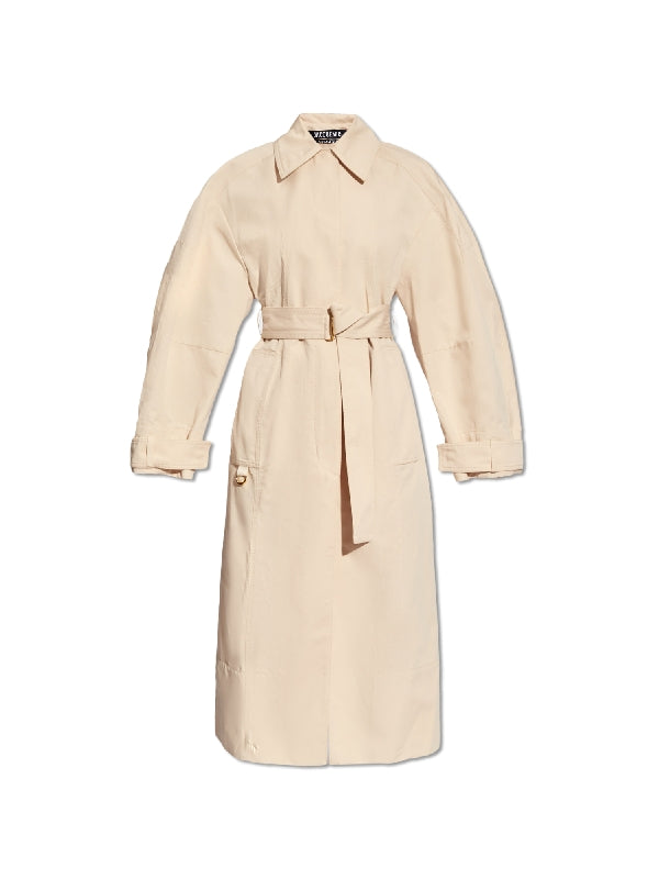 Bari Cotton
  Linen Trench Coat