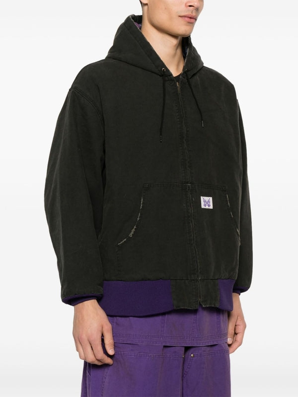 Butterfly Logo Work Hooded Zip-Up