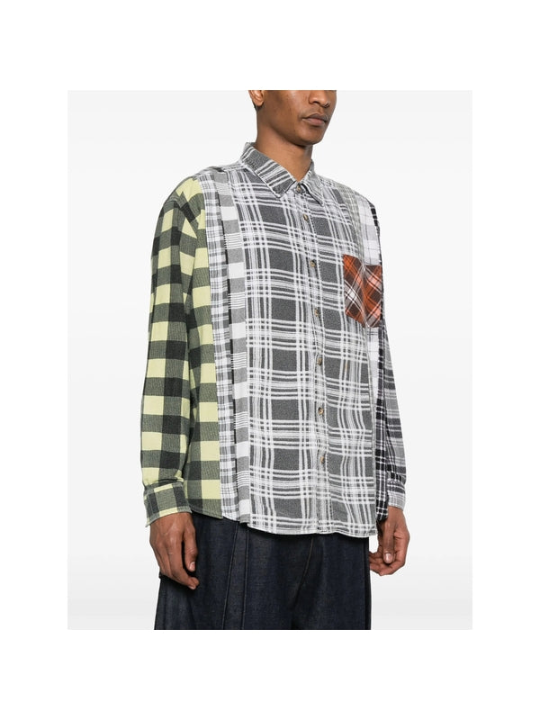 Panel Check Pattern Shirt