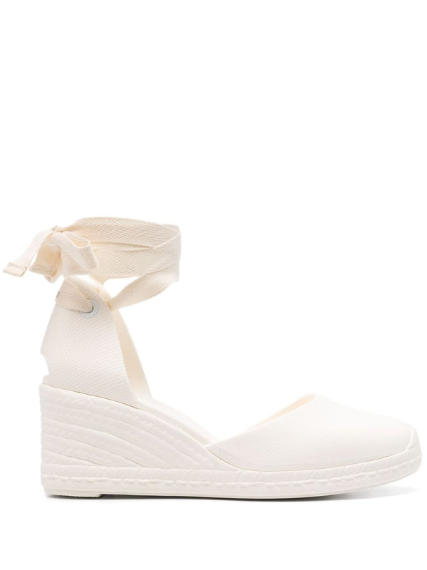 Castañer White Wedge Sandals