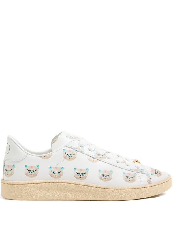 Valentino White Low Top Sneakers