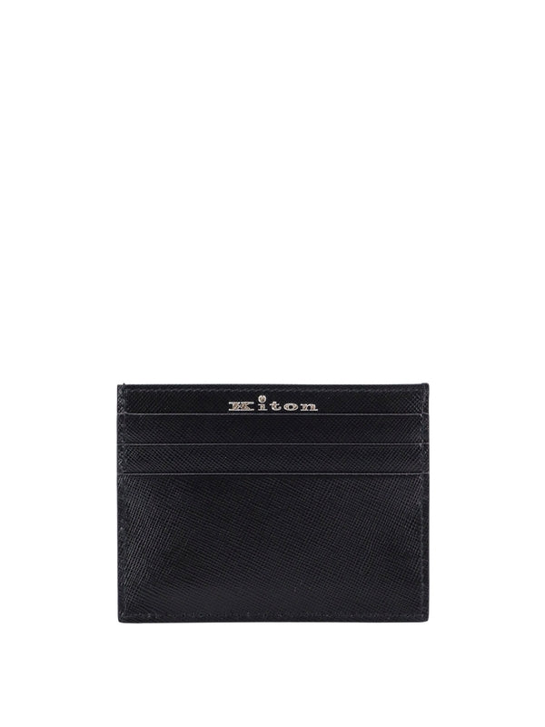 Logo Leather Card Holder