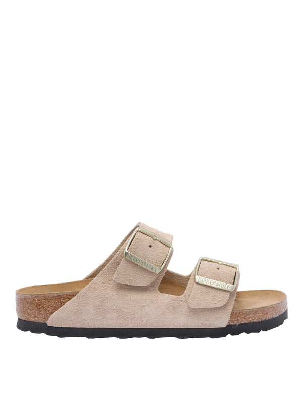 Arizona Buckle Suede Sandals