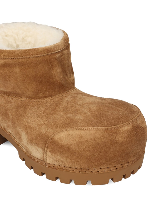 BALENCIAGA Alaska Fur Ankle Boots