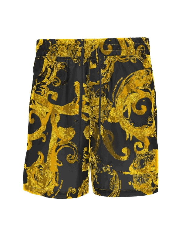 Baroque Printing Drawstring Shorts