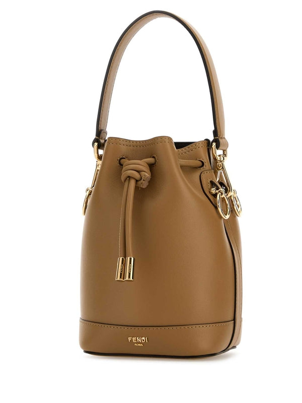 Fendi Montrezo Mini Brown Bucket Bags