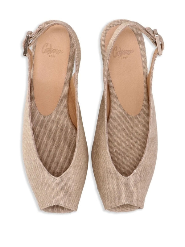 Castaner Beige Flat Shoes