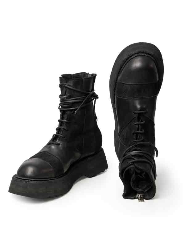 ARMY Horses Full Grain Leather Lace-up Boots