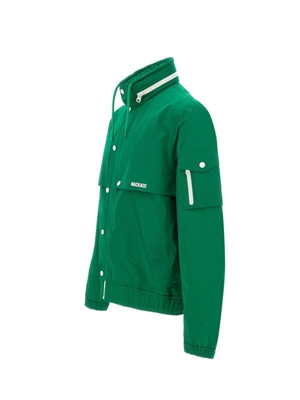 Logo Detail Highneck Nylon Jacket