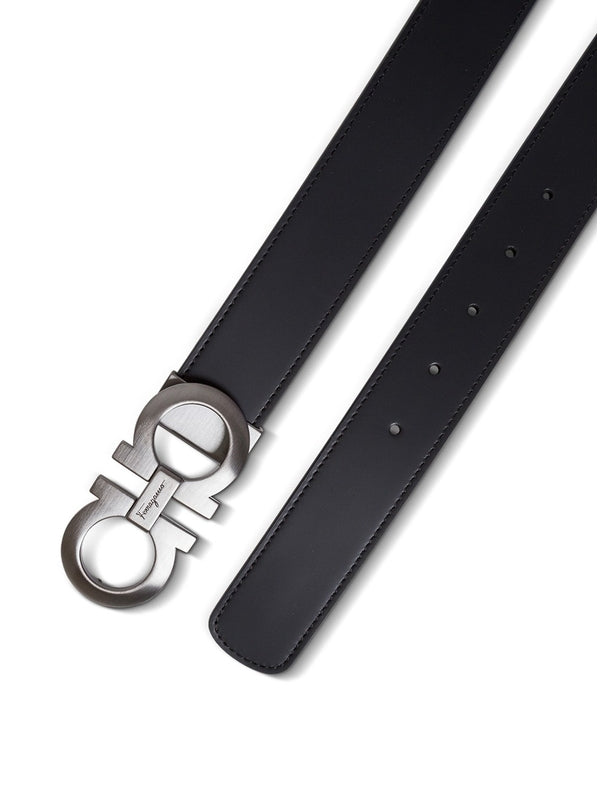Ferragamo Black Leather Belts