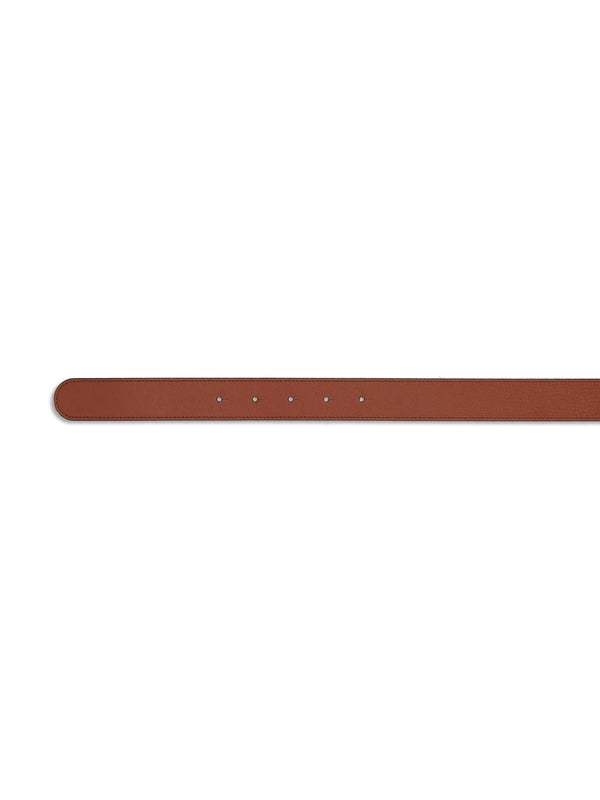 V Logo Leather Belt