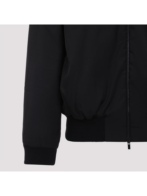 Back Logo Patch High Neck Zip-Up Track Jacket