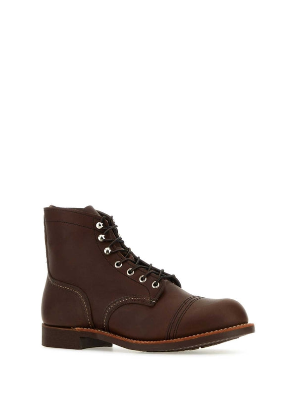 Red Wing Brown Lace-Up Boots