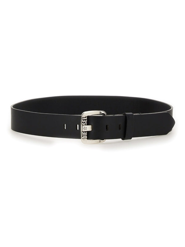 B Visible Logo Buckle Belt