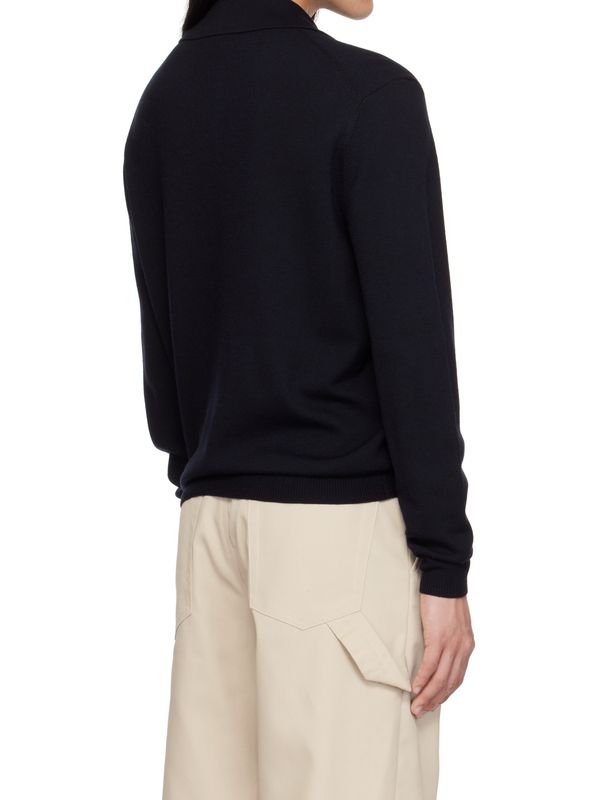 Logo Embroidered Stripe Polo Shirt