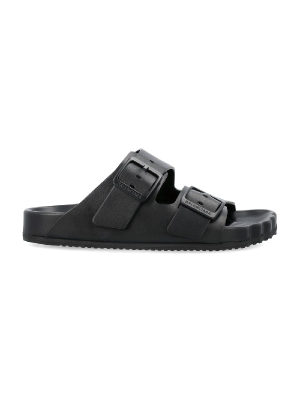 BALENCIAGA - Sunday Buckle Leather Sandals - Jente